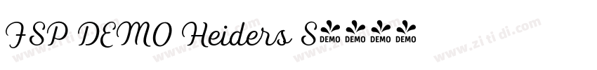 FSP DEMO Heiders S字体转换 FSP DEMO Heiders S字体转换